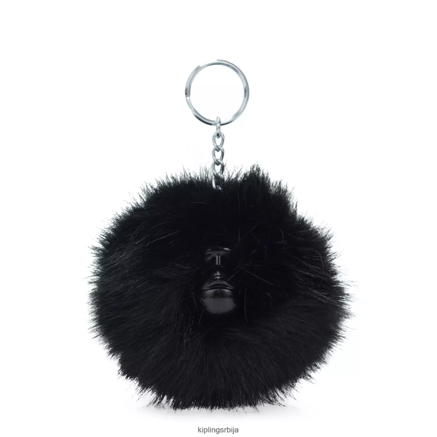 Прибор помпон мајмунски привезак за кључеве RRJTP8730 Kipling Жене права црна