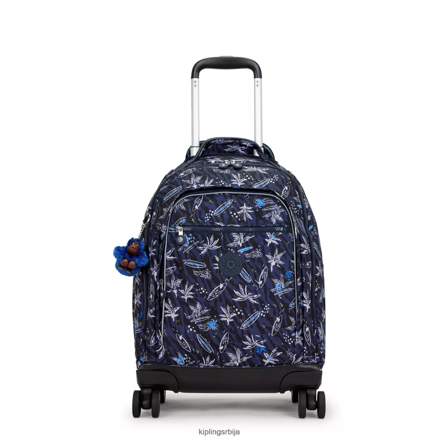 "торбе" нови зеа 15-инчни штампани ранац за лаптоп RRJTP8489 Kipling Жене сурф море принт