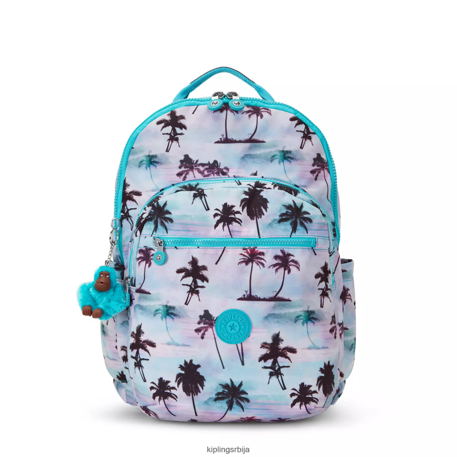 "торбе" сеул екстра велики штампани ранац за лаптоп од 17 инча RRJTP8453 Kipling Жене отисак длана сенке