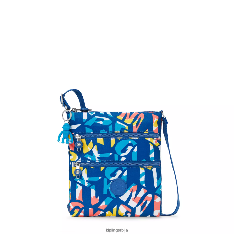 "торбе" кеико штампана мини торба за крст RRJTP87 Kipling Жене неон