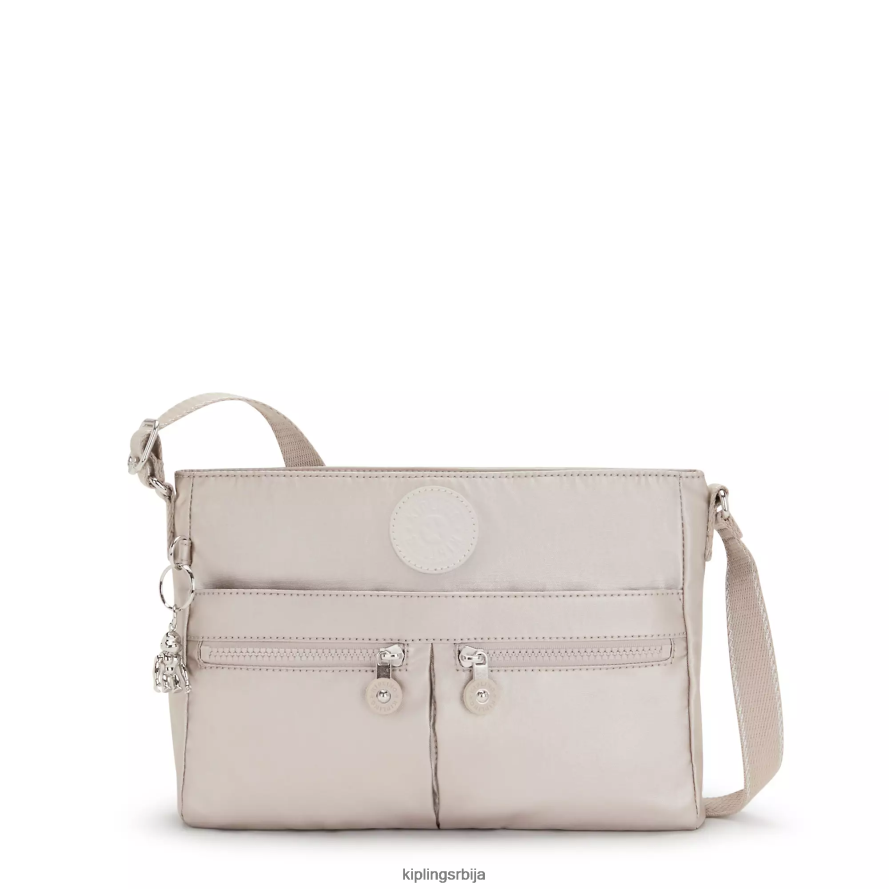 "торбе" нова Ангие металик торба за прекободно тело RRJTP8231 Kipling Жене метални сјај