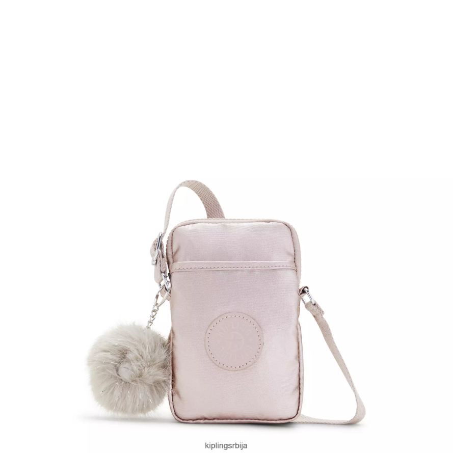 "торбе" талли металик торба за телефон преко тела RRJTP858 Kipling Жене металик ружа